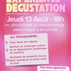 🍷EXPÉRIENCE DÉGUSTATION🍷